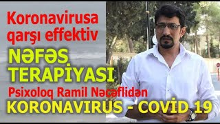 Koronavi̇rusa Qarşi Nefes Terapi̇yasi. Covi̇d-19. Koronavi̇rus. Koronavi̇rus Karanti̇n Reji̇mi̇. Evde Qal.
