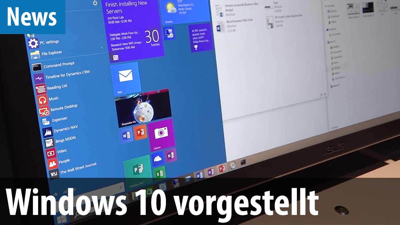 Windows 10 Preview Deutsch