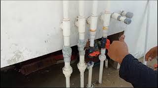 PVC valve replacement main water tank