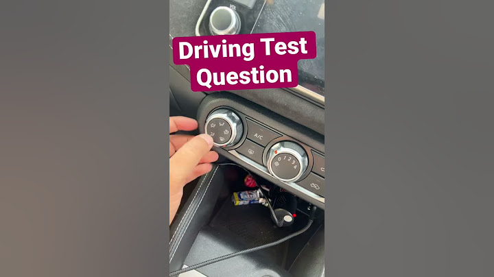Driving Test Show me Tell me Questions
