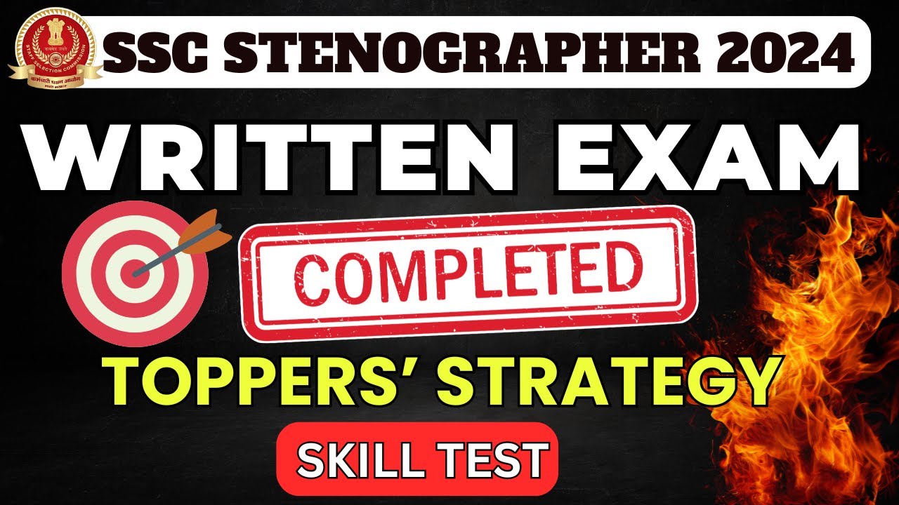 How to Crack SSC Stenographer 2024 Skill Test | Best Strategy, Expert ...