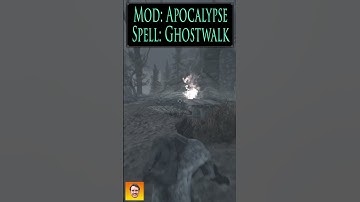 Checkout the spell, GHOSTWALK, from the Skyrim Spell Mod APOCALYPSE! #shorts