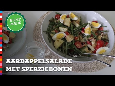 Video: Aardappelsalade Met Spinazie, Olijven En Sperziebonen
