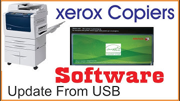 Xerox Copier / Printer Software (Firmware) Upgrade  From USB