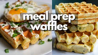 My Favorite Breakfast Meal Prep | Quick Savory Waffles