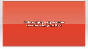 firebase deploy --only functions overrides existing functions