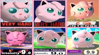 All Super Smash Bros. Classic Modes (64 to Ultimate) with Jigglypuff (Hardest Difficulty)