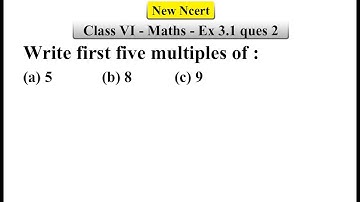 Q 2 - Ex 3.1 - Playing with Numbers - Chapter 3- Class 6th NCERT Maths | Class 6 maths ex 3.1 ques 2
