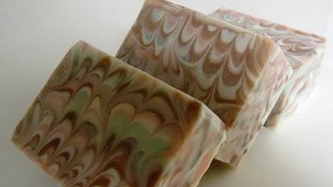 Cold Processed Peacock Soap Swirl