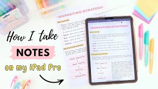 How I take notes on my iPad  💫 Tips for pretty and effective note taking! 📝 by Ellen Kelley 165,516 views 3 years ago 13 minutes, 29 seconds