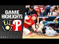 Brewers vs phillies game highlights 6324  mlb highlights