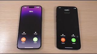 iPhone 14 Pro Max Real & iPhone 14 Pro Max Copy Incoming Call