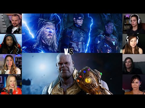 Thanos vs Big Three | Avengers : Endgame | Reaction Mashup | #avengers