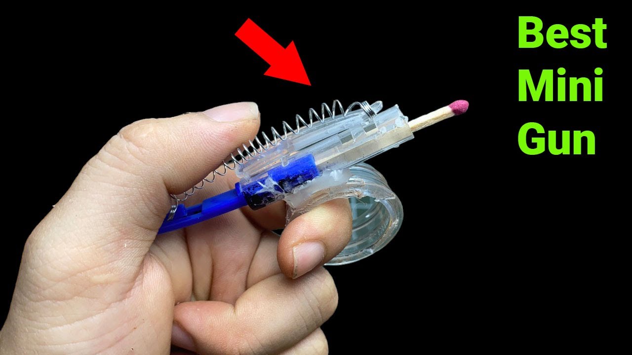 how to make a gun with pen cap 7th class student easy and simple ...