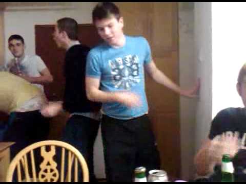 Two lads busting some moves