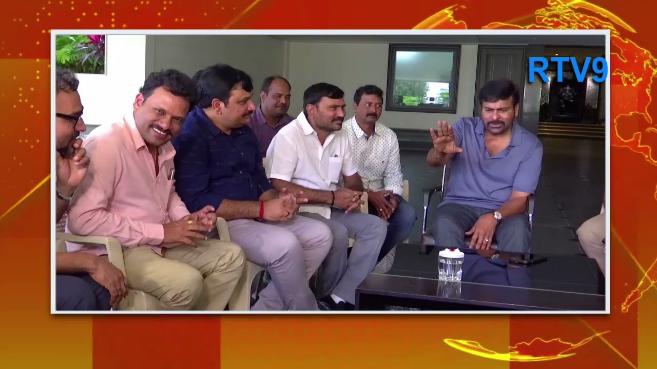 TFJA Committee Members and journalists met  Megastar Chiranjeevi Garu