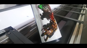 Cup printing with varnish large format Uv printer Atlas-1311 with 320mm height products supported