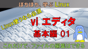 viエディタの使い方　基本編　この動画の内容だけで編集はできるようになります。　viエディタはLinuxで最もよく使われるエディタで、必ずインストールされています。　Linux系のエンジニアは必須です