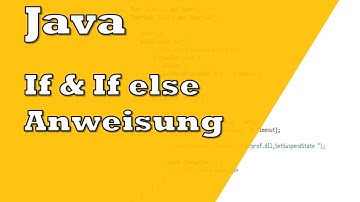 Java If und If else anweisung | Tutorial