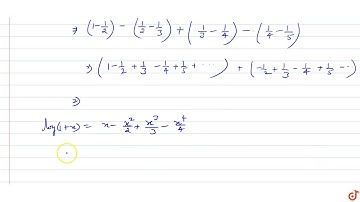 The sum of the series `1/1.2-1/2.3+1/3.4-1/4.5+` ... is