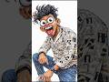 Funny Cartoon Transformation 😂 Big Eyes &amp; Crazy Expression Sketch | Viral Meme Art