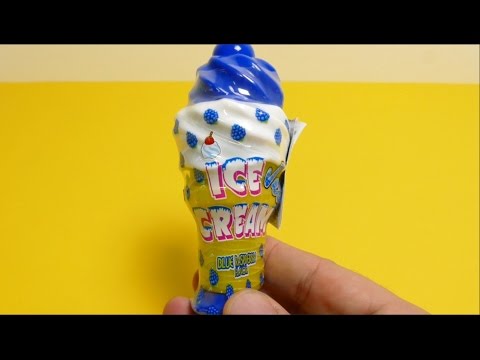 Ice Cream Cone Gum Jelly - Blue Raspberry Flavor Candy