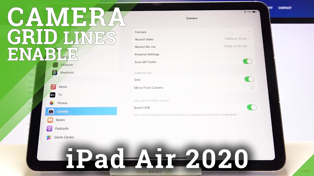 How To Enable Camera Gridlines On IPad Air 2020 Activate Camera How To Enable Camera Gridlines On IPad Air 2020 Activate Camera