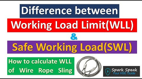 Difference between SWL & WLL | How to calculate WLL | Spark Speak