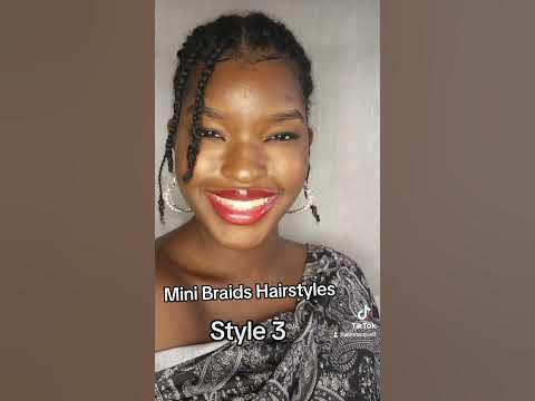  5 Mini Braids Hairstyles You Can Try #shorts #naturalhair # ...