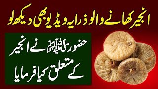 Tib E Nabvi SAW: What Happens To Your Body If You Eat Daily 3 Slice Of FIG (Anjeer) Urdu Hindi