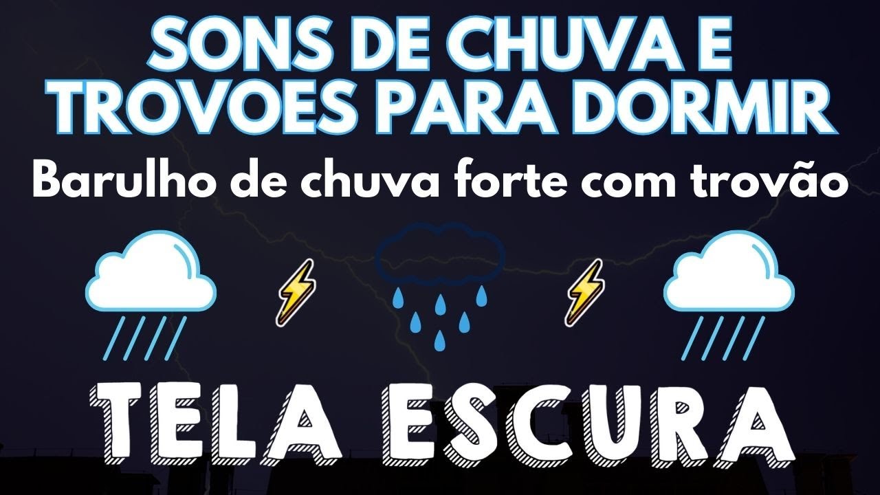 Barulho de Chuva para Dormir Imediatamente em 5 Minutos - Som de Chuva ...