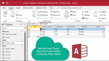 Mastering First and Last Records in Access Using SQL View