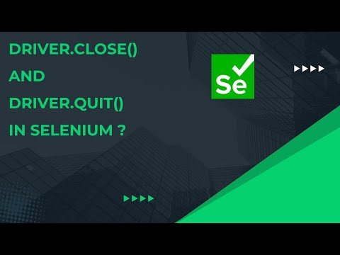 Difference between driver.close and driver.quit in selenium ?