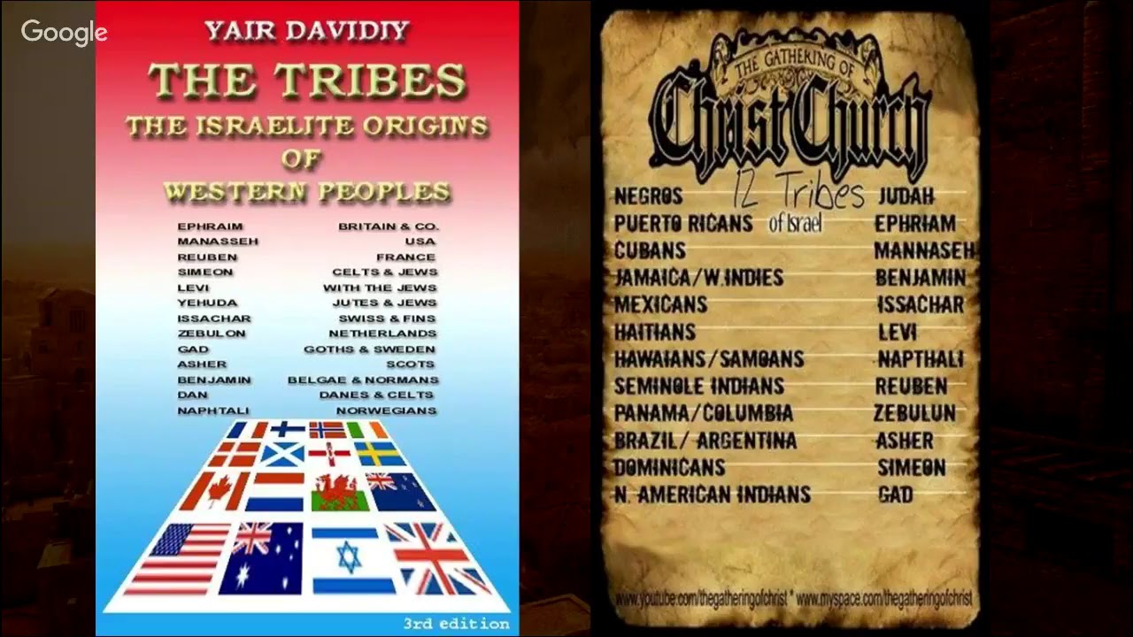 Hebrew Israelites 12 Tribes Chart