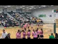 Kelly Walsh's Gia Ireland with the kill off two Green River blockers to give the Trojans a 25-22 win