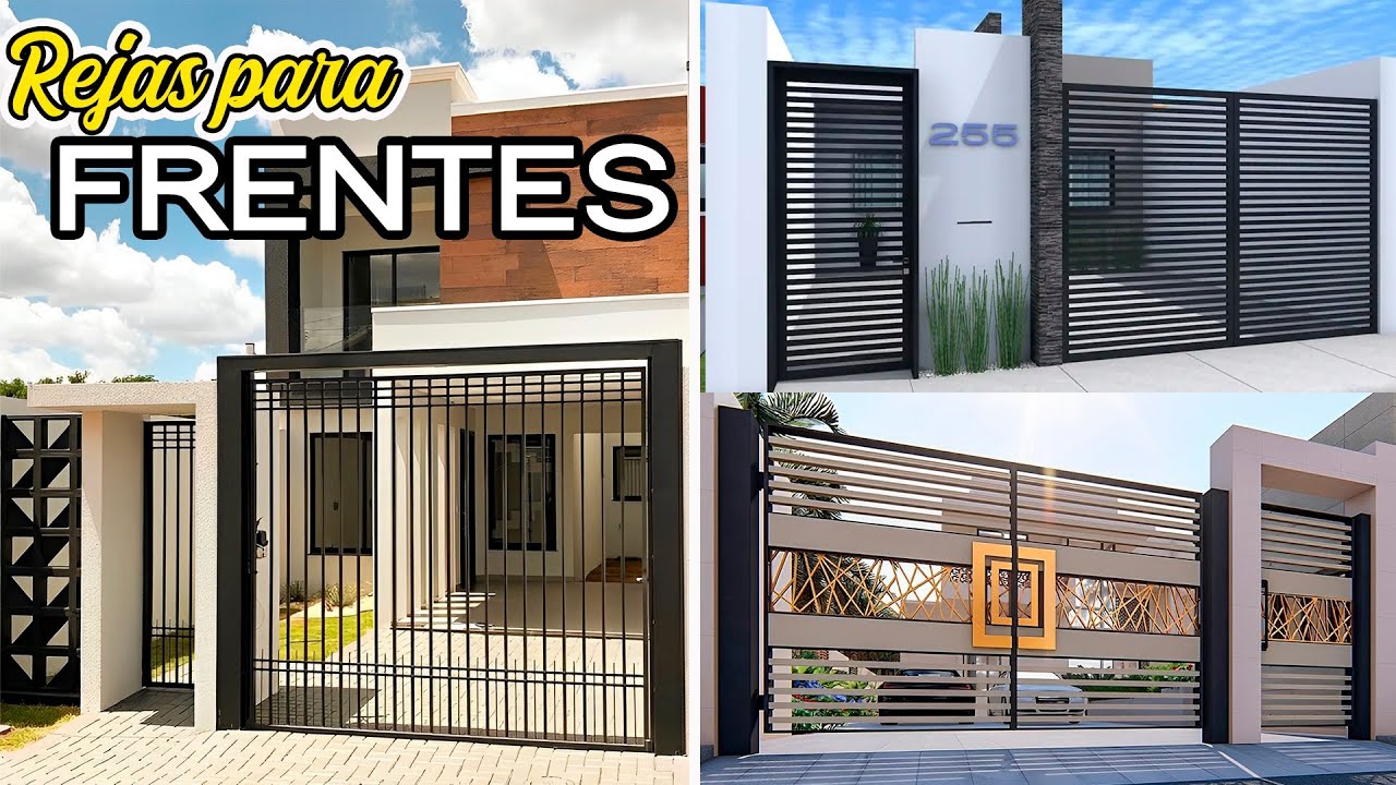 100 Ideas de REJAS para FACHADAS  Rejas para casas, puertas y ventanas 