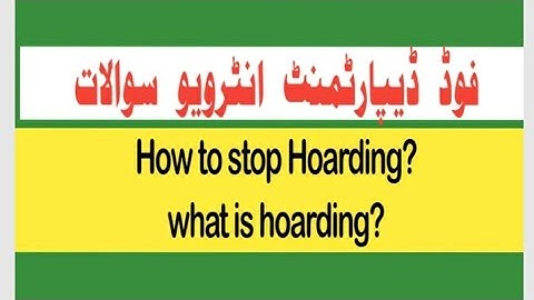 How to stop Hoarding? Food Grain Supervisor Interview || AFC