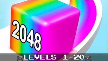 Jelly Run 2048 Infinity Game Cube Android IOS walktrogh #gameplay #trending #anirok