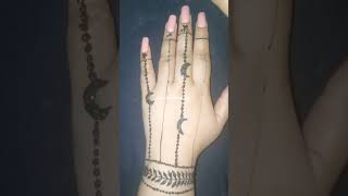 Easy back hand design for Eid #youtubeshorts #mehndi
