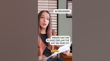 Interview Tip - Explain the Gap on your CV #shorts #interviewtips