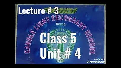 Class 5 English lit lecture 3 week 7