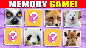 Memory Game | Train Your Visual Memory | Animal Quiz