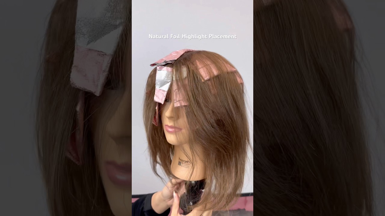 The Perfect Natural Foil Highlight Placement Tutorial #naturalhighlights