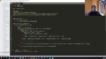 Python - Websockets - Using cmd and powershell via a sanic webapp in python