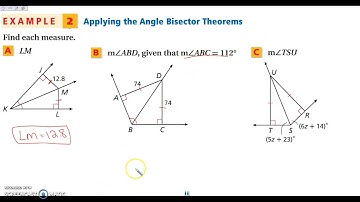 5-1 Perpendicular and Angle Bisectors