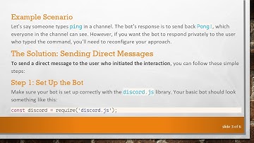 How to Make Your Discord Bot Send Private Messages to Users Using discord.js