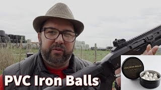 Shooting a HDX.68 with HomeDefence-24 Iron balls