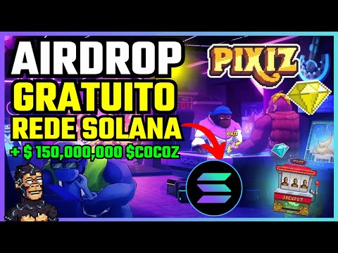 🪂 PIXIZ - NOVO AIRDROP DE JOGO NFT NA REDE SOLANA COM GRANDE POTENCIAL - ESTILO PIXEL ONLINE