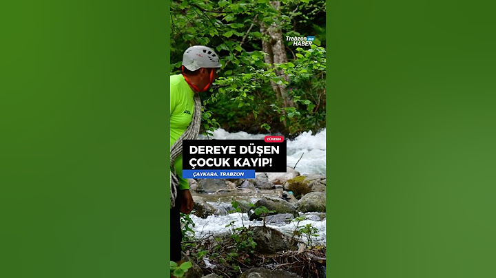 🚨 Trabzon'da dereye düşen çocuk kayboldu!