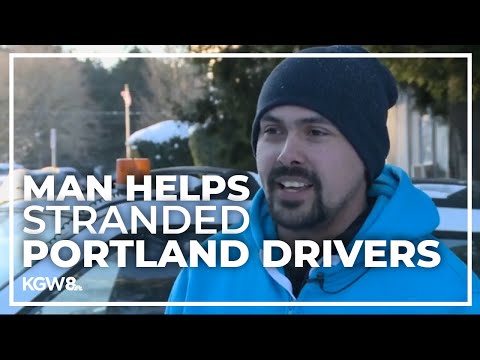 Winter storm in the United States |  He went to help his friend and ended up freeing more than 20 trapped drivers |  viral |  stories